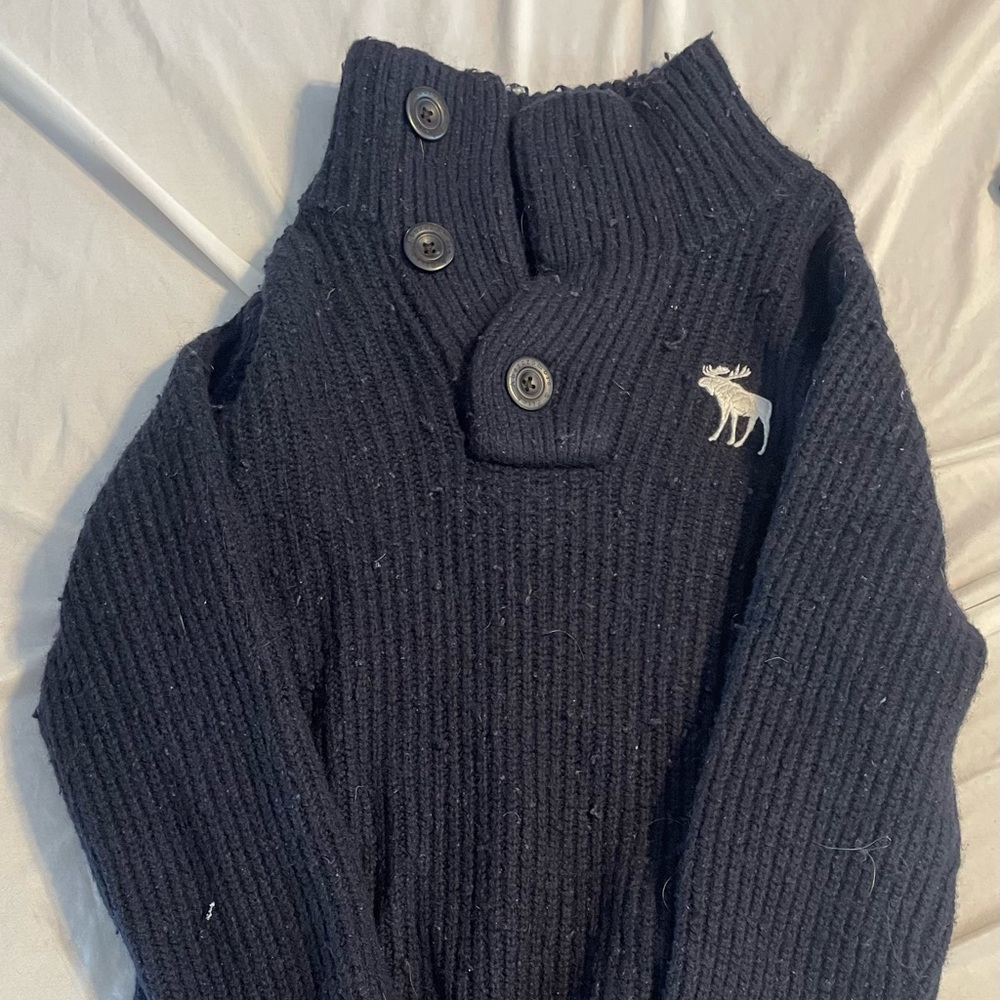 Abercrombie & Fitch Dark Blue Sweatshirt